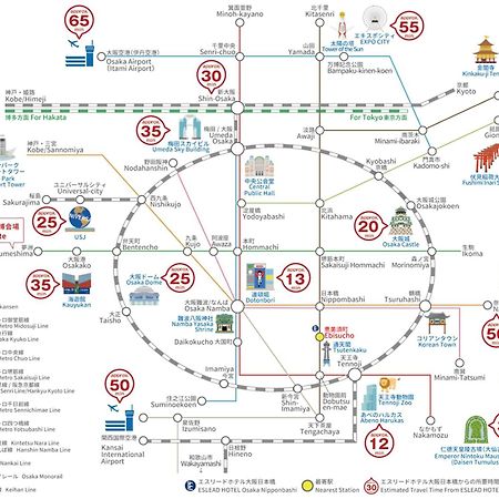 Eslead Hotel Osaka Nipponbashi Eksteriør bilde