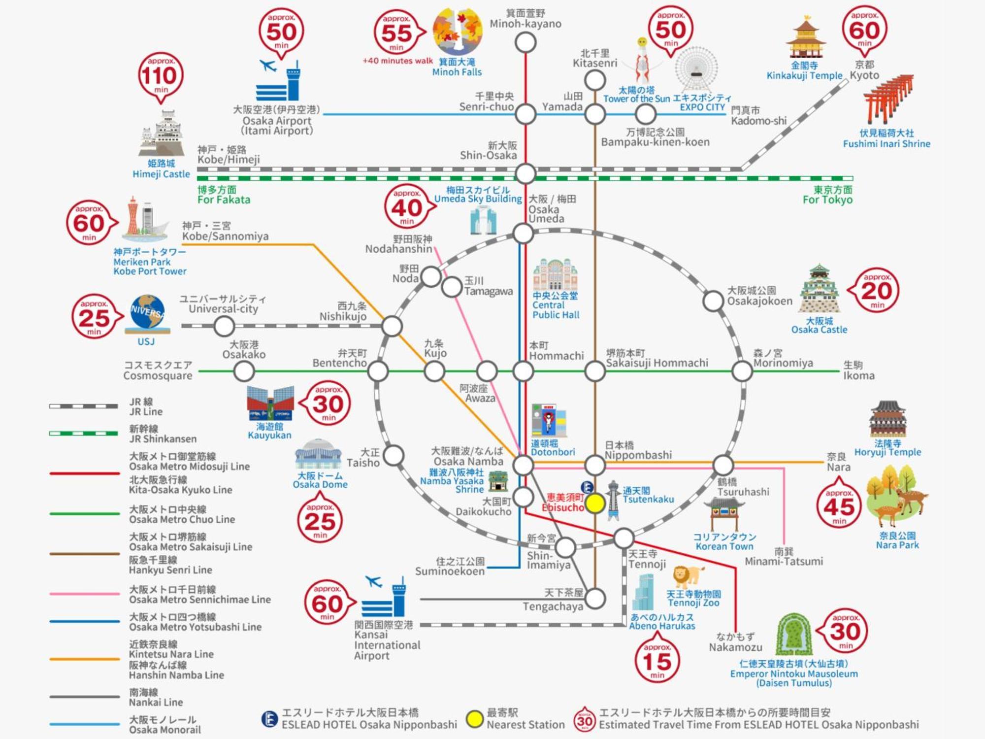 Eslead Hotel Osaka Nipponbashi Eksteriør bilde